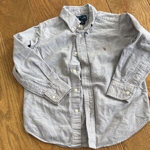 Ralph Lauren Light Gray Kids Button-Down Shirt